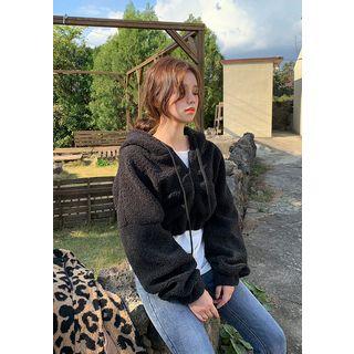 Cropped Dumble Zip Hoodie