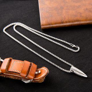 Bullet Pendant Necklace As Shown In Figure - One Size
