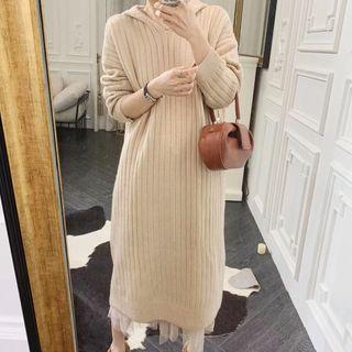 Hooded Maxi Sweater Dress