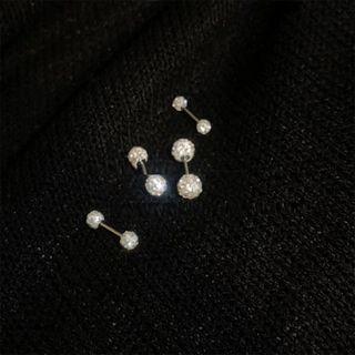 Rhinestone Ball Ear Stud