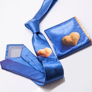 Heart Print Neck Tie / Bow Tie