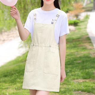 Set: Short-sleeve T-shirt + Mini Jumper Dress