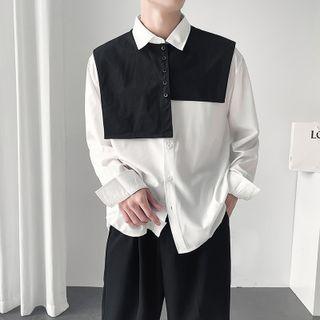Asymmetrical Cropped Vest Black - One Size