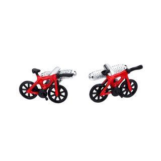 Fashion Personality High-end Bicycle Cufflinks Silver - One Size