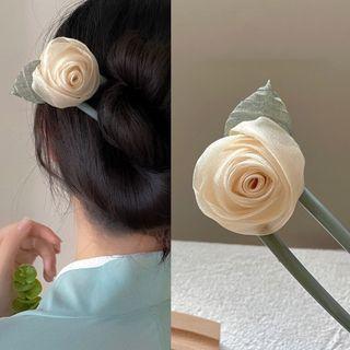 Floral Hair Stick 2814a - Champagne - One Size