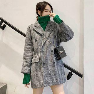 Double Breasted Pattern Blazer