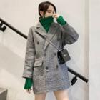 Double Breasted Pattern Blazer