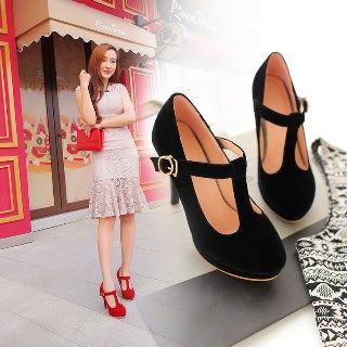 T-strap Stilettos