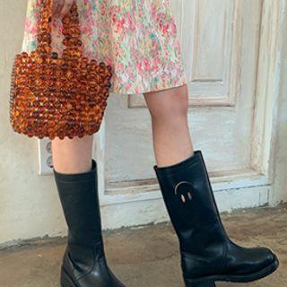Smiley Midi Riding Boots