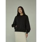 Balloon-sleeve Kangaroo-pocket Sweatshirt