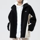 Long-sleeve Two-tone Applique Zipped Jacket