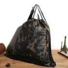 Camouflage Faux Leather Drawstring Backpack