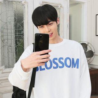 Blossom Printing Boxy-fit Sweatshirt