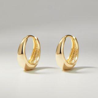 Hoop Earring 1 Pair - Hoop - Gold - One Size