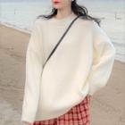 Fleece Plain Sweater