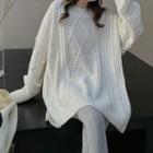 Melange Sweater Beige - One Size