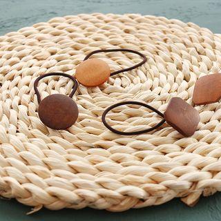 Round / Square Wood Hair Tie
