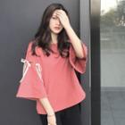 Bell 3/4 Sleeve Loose-fit T-shirt