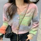 Gradient Cardigan Pink & Blue - One Size