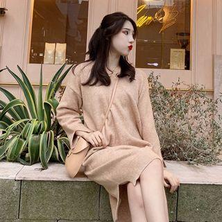 V Neck Knit Dress