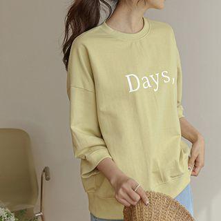 Days Elbow-sleeve Boxy Sweatshirt