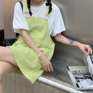 Plain Jumper Dress Light Green - One Size