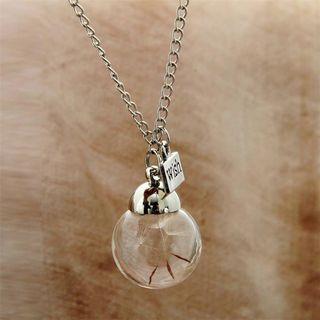 Dandelion Necklace Xl059 - Silver - One Size