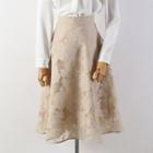 Mesh Lace A-line Skirt