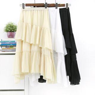 Layered Asymmetric Skirt
