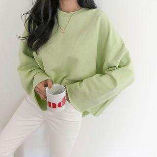 Wide-sleeve Cutout Sweatshirt