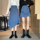 Shirred A-line Skirt (various Designs)