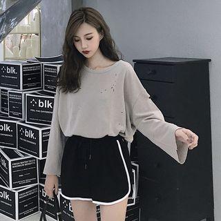 Rip Long-sleeve T-shirt / Shorts