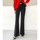 Belted Bootcut Dress Pants