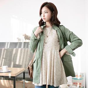 Flap-pocket Zip-up Jacket