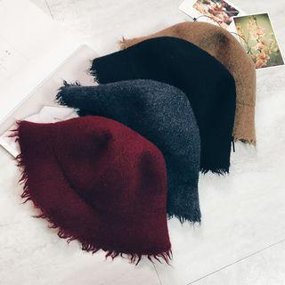 Fray Knit Bucket Hat