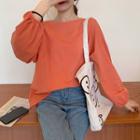 Balloon Sleeve Long-sleeve T-shirt