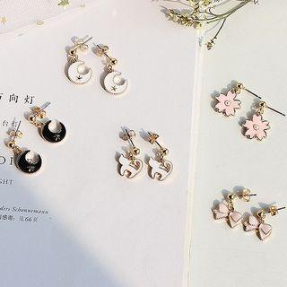 Cat / Moon / Flower Dangle Earring
