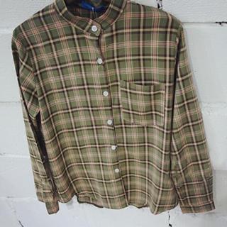 Plaid Shirt Plaid - Green - One Size