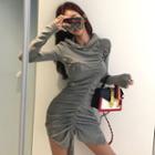 Drawstring Hoodie Mini Dress