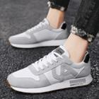 Faux Leather & Canvas Athletic Sneakers