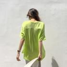 Shirred-back Oversize T-shirt