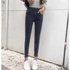 Plain High Waist Skinny Jeans