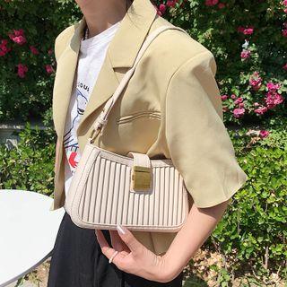 Plain Pleated Crossbody Bag