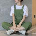 Short-sleeve T-shirt / Belted Jumper Pants / Set