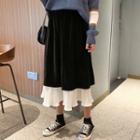 Paneled Midi Skirt Black - One Size