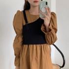 Sleeveless Asymmetrical Top Black - One Size