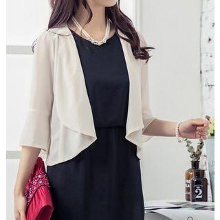 Chiffon Elbow-sleeve Light Jacket