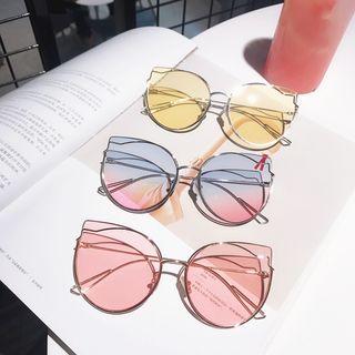 Cat Eye Metal Sunglasses