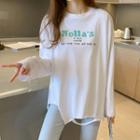 Long-sleeve Print Distressed T-shirt (various Design)