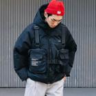 Hooded Padded Jacket With Chest Rig